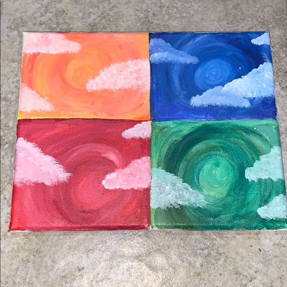 Painted wall art